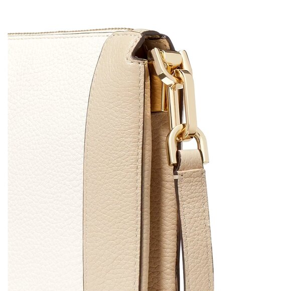 New Kate Spade Lena Colorblock Double Compartment Crossbody Light Sand Multi - Picture 5 of 6
